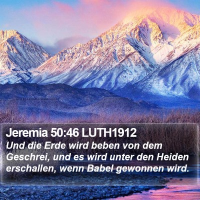 Jeremia 50:46 LUTH1912 Bible Verse Image