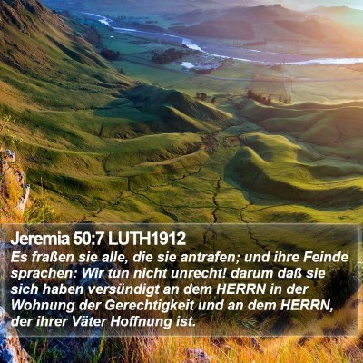 Jeremia 50:7 LUTH1912 Bible Verse Image