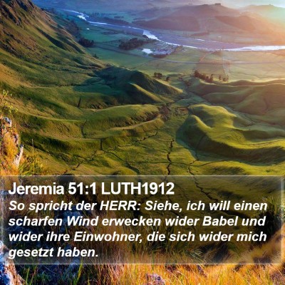 Jeremia 51:1 LUTH1912 Bible Verse Image