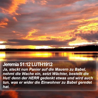 Jeremia 51:12 LUTH1912 Bible Verse Image