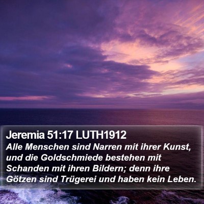 Jeremia 51:17 LUTH1912 Bible Verse Image