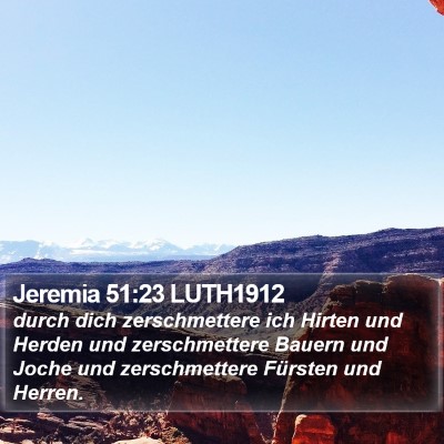 Jeremia 51:23 LUTH1912 Bible Verse Image