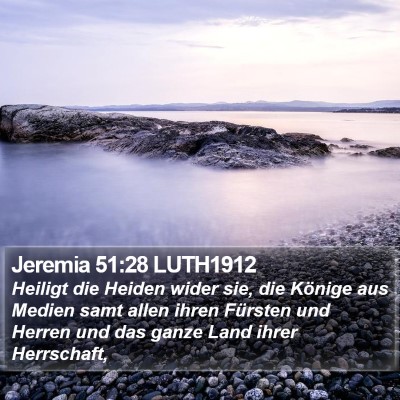 Jeremia 51:28 LUTH1912 Bible Verse Image
