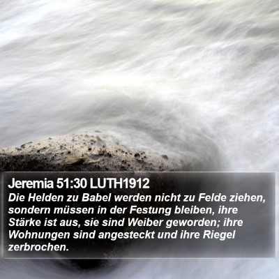 Jeremia 51:30 LUTH1912 Bible Verse Image