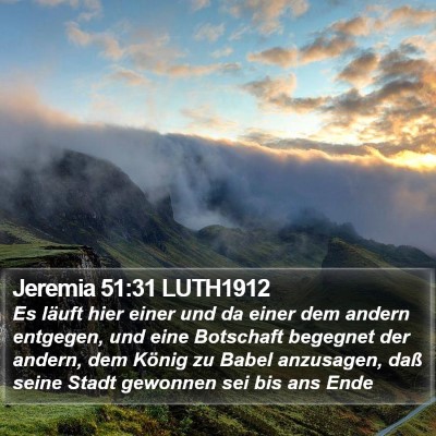 Jeremia 51:31 LUTH1912 Bible Verse Image