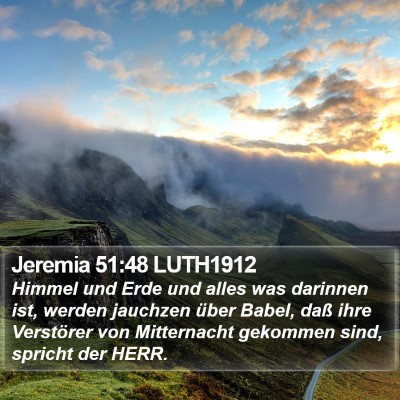 Jeremia 51:48 LUTH1912 Bible Verse Image