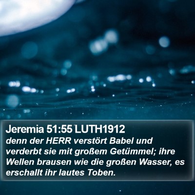 Jeremia 51:55 LUTH1912 Bible Verse Image