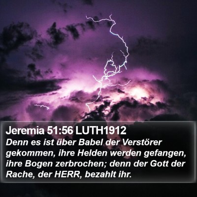 Jeremia 51:56 LUTH1912 Bible Verse Image