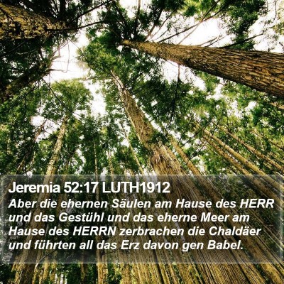 Jeremia 52:17 LUTH1912 Bible Verse Image