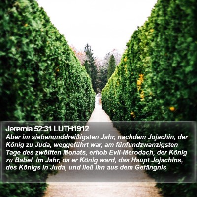 Jeremia 52:31 LUTH1912 Bible Verse Image