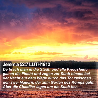 Jeremia 52:7 LUTH1912 Bible Verse Image