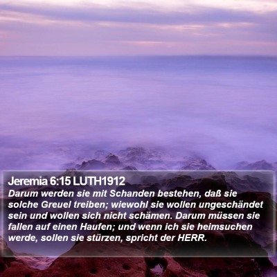 Jeremia 6:15 LUTH1912 Bible Verse Image