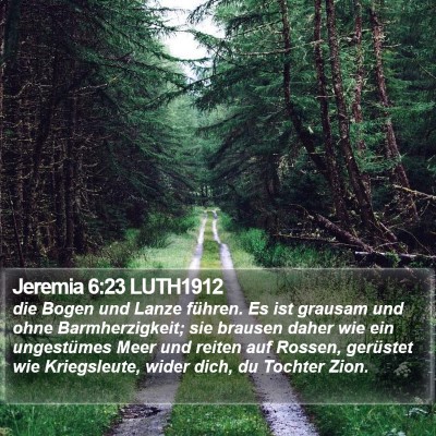 Jeremia 6:23 LUTH1912 Bible Verse Image