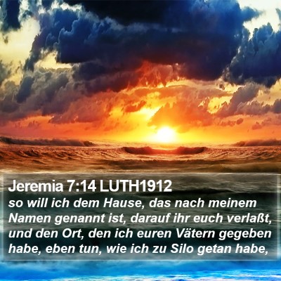 Jeremia 7:14 LUTH1912 Bible Verse Image