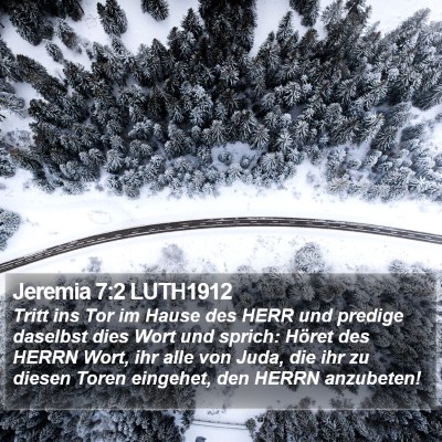Jeremia 7:2 LUTH1912 Bible Verse Image