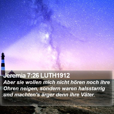 Jeremia 7:26 LUTH1912 Bible Verse Image