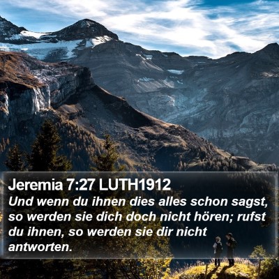 Jeremia 7:27 LUTH1912 Bible Verse Image