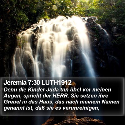 Jeremia 7:30 LUTH1912 Bible Verse Image