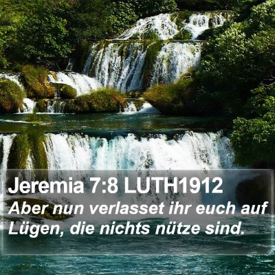 Jeremia 7:8 LUTH1912 Bible Verse Image