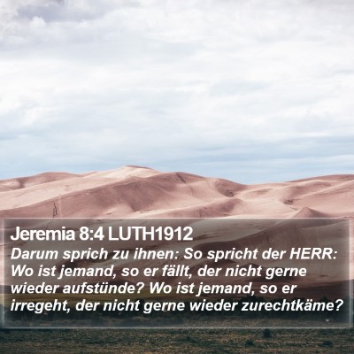 Jeremia 8:4 LUTH1912 Bible Verse Image