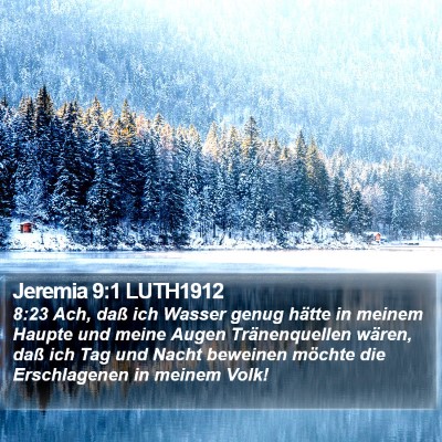 Jeremia 9:1 LUTH1912 Bible Verse Image