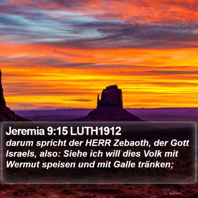 Jeremia 9:15 LUTH1912 Bible Verse Image
