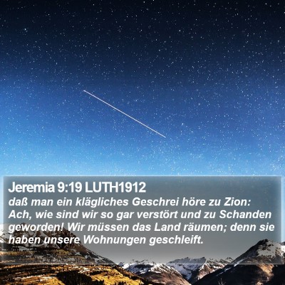 Jeremia 9:19 LUTH1912 Bible Verse Image
