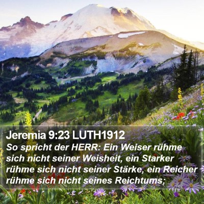Jeremia 9:23 LUTH1912 Bible Verse Image