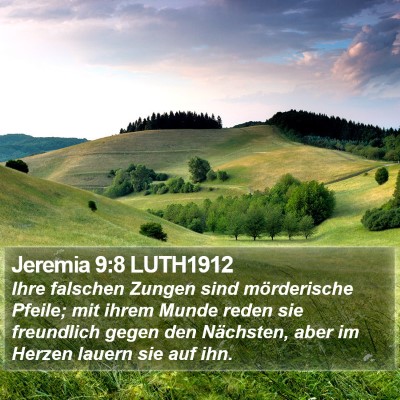 Jeremia 9:8 LUTH1912 Bible Verse Image