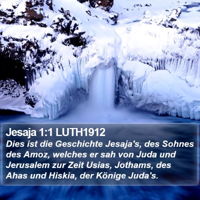 Jesaja 1:1 LUTH1912 Bible Verse Image