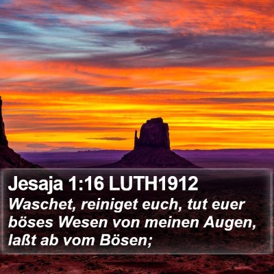 Jesaja 1:16 LUTH1912 Bible Verse Image