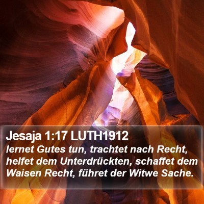 Jesaja 1:17 LUTH1912 Bible Verse Image