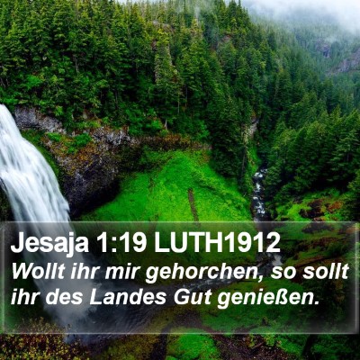 Jesaja 1:19 LUTH1912 Bible Verse Image