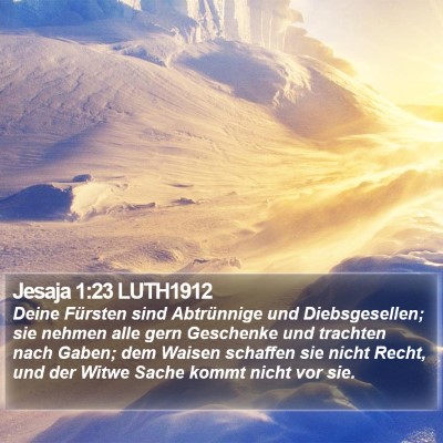 Jesaja 1:23 LUTH1912 Bible Verse Image
