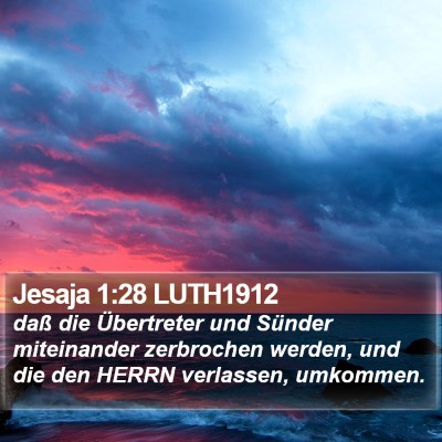 Jesaja 1:28 LUTH1912 Bible Verse Image
