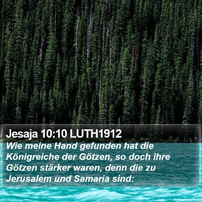 Jesaja 10:10 LUTH1912 Bible Verse Image
