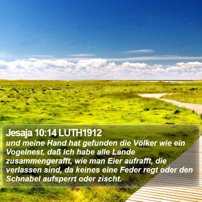 Jesaja 10:14 LUTH1912 Bible Verse Image
