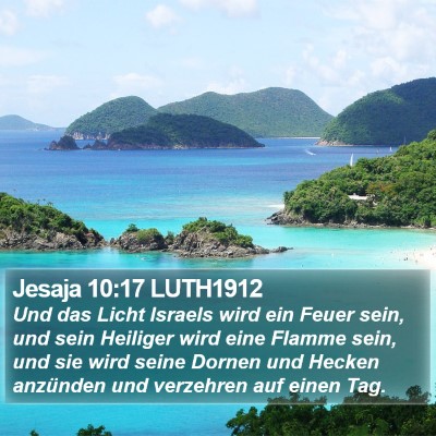Jesaja 10:17 LUTH1912 Bible Verse Image