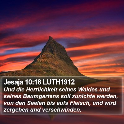 Jesaja 10:18 LUTH1912 Bible Verse Image