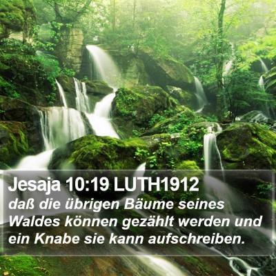 Jesaja 10:19 LUTH1912 Bible Verse Image