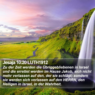 Jesaja 10:20 LUTH1912 Bible Verse Image
