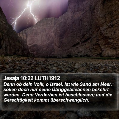 Jesaja 10:22 LUTH1912 Bible Verse Image