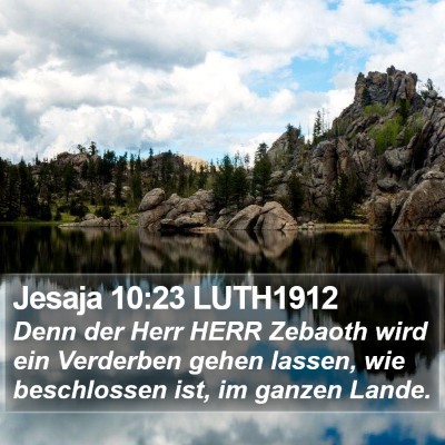 Jesaja 10:23 LUTH1912 Bible Verse Image