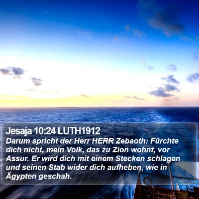 Jesaja 10:24 LUTH1912 Bible Verse Image
