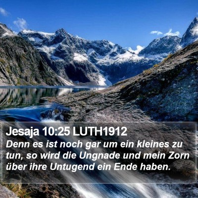 Jesaja 10:25 LUTH1912 Bible Verse Image