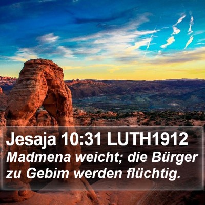 Jesaja 10:31 LUTH1912 Bible Verse Image