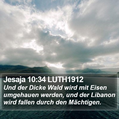 Jesaja 10:34 LUTH1912 Bible Verse Image