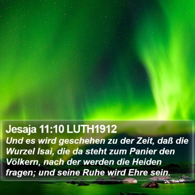 Jesaja 11:10 LUTH1912 Bible Verse Image