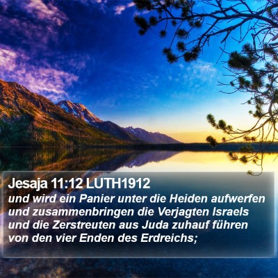 Jesaja 11:12 LUTH1912 Bible Verse Image