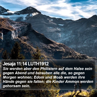 Jesaja 11:14 LUTH1912 Bible Verse Image